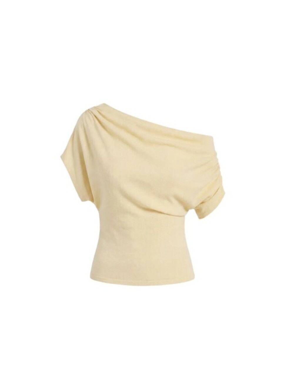 NWT Reformation iris knit top in custard size Large stretchy